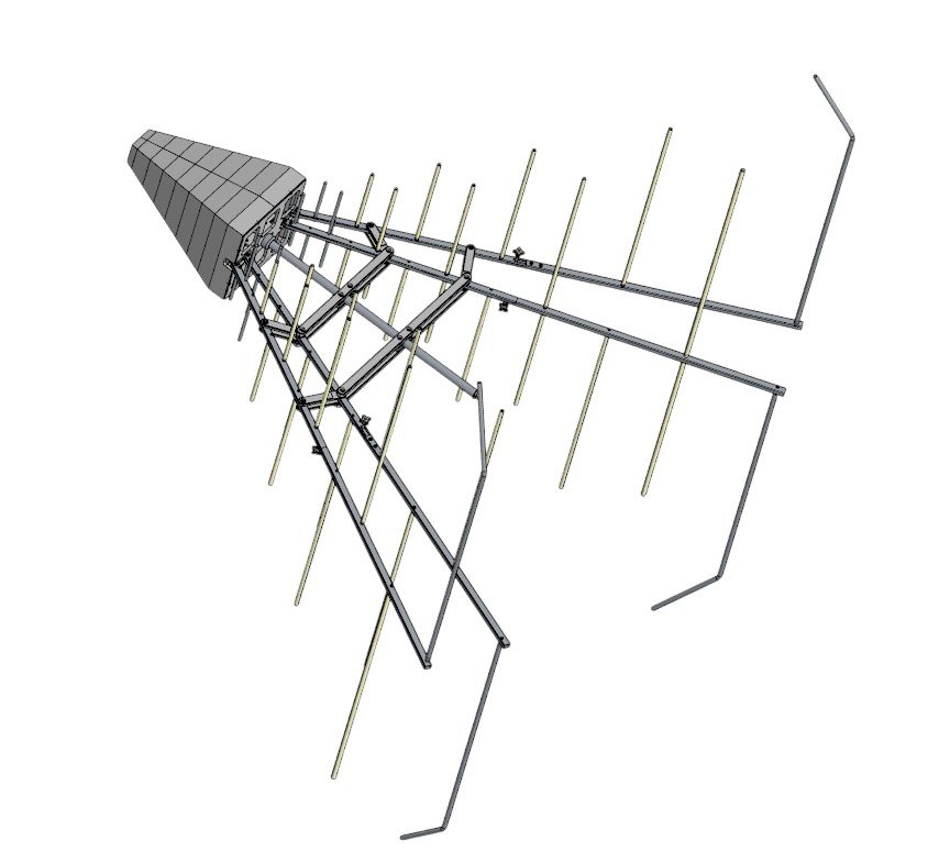 Серия излучающих двухсложных логопериодических антенн Серия излучающих двухсложных логопериодических антенн